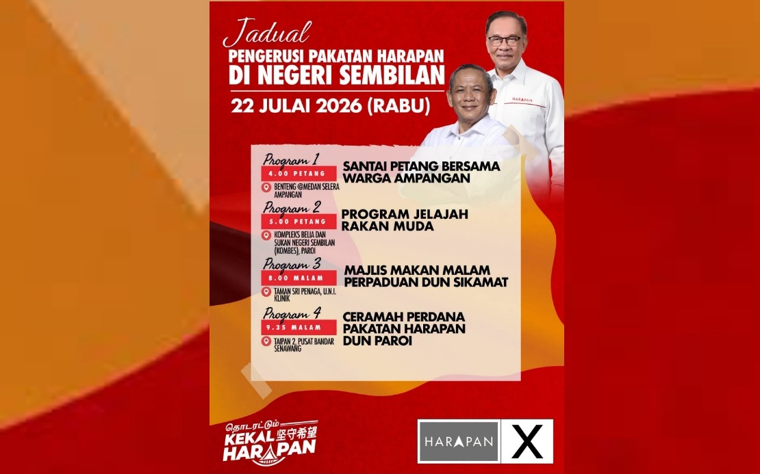 Anwar Brings Campaign Trail to Negeri Sembilan with Four-Stop Tour