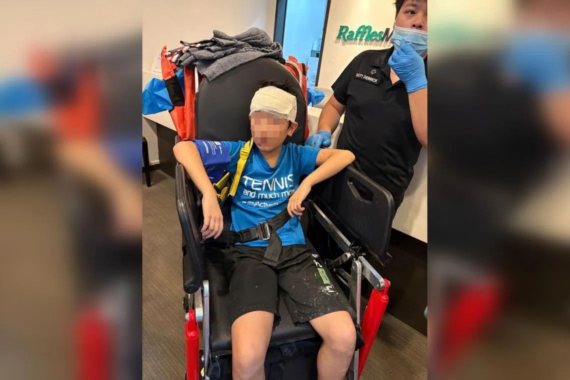 Young customer hospitalised after signboard collapse at Singapore foodcourt