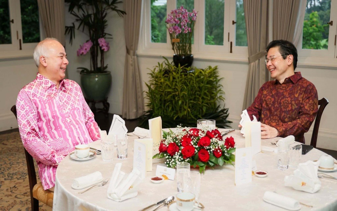 Sultan Nazrin Meets Singapore PM Wong to Strengthen Malaysia-Singapore Ties