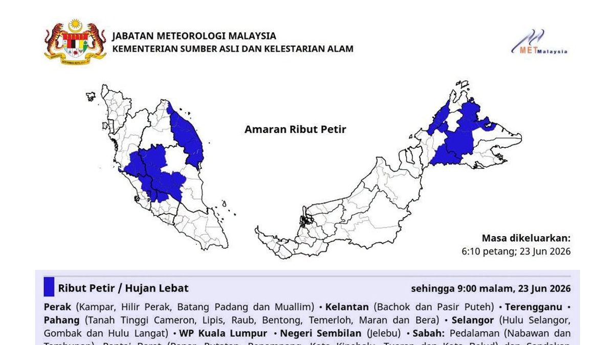 MetMalaysia Confirms Typhoon Mekkhala Poses No Direct Risk to Malaysia