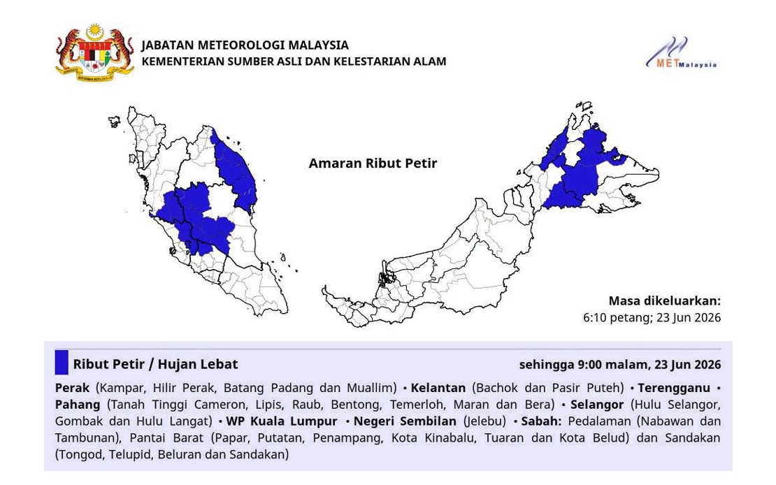 MetMalaysia Confirms Typhoon Mekkhala Poses No Direct Risk to Malaysia