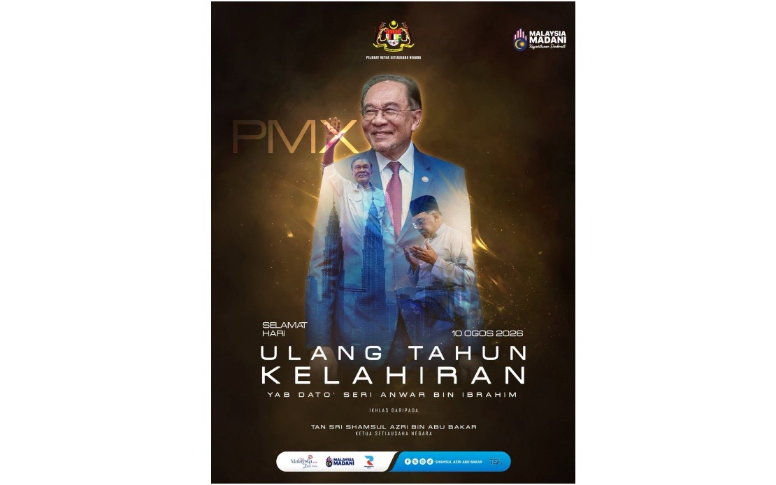 Civil Service Leadership Extends Birthday Greetings to PM Anwar Ibrahim on 79th Birthday