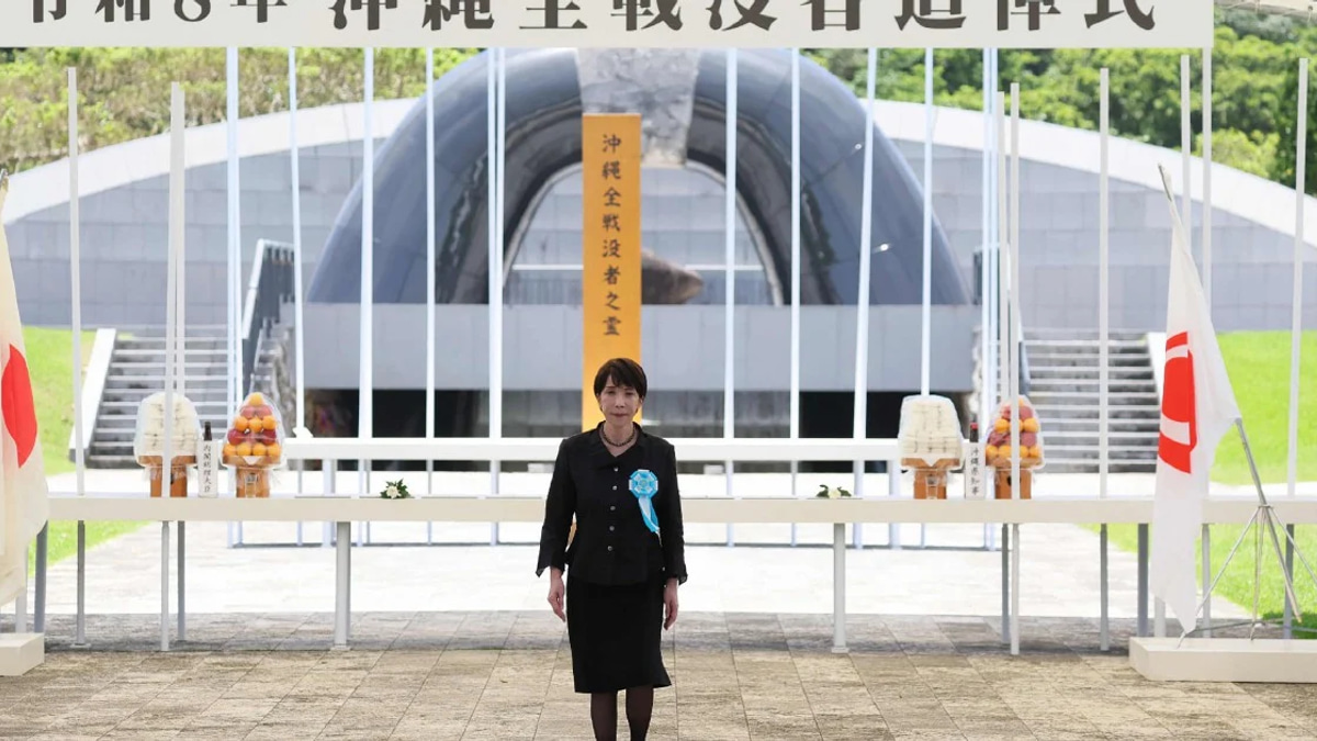 Japan's New Prime Minister Faces Backlash Over Military Policy Shift at WWII Memorial