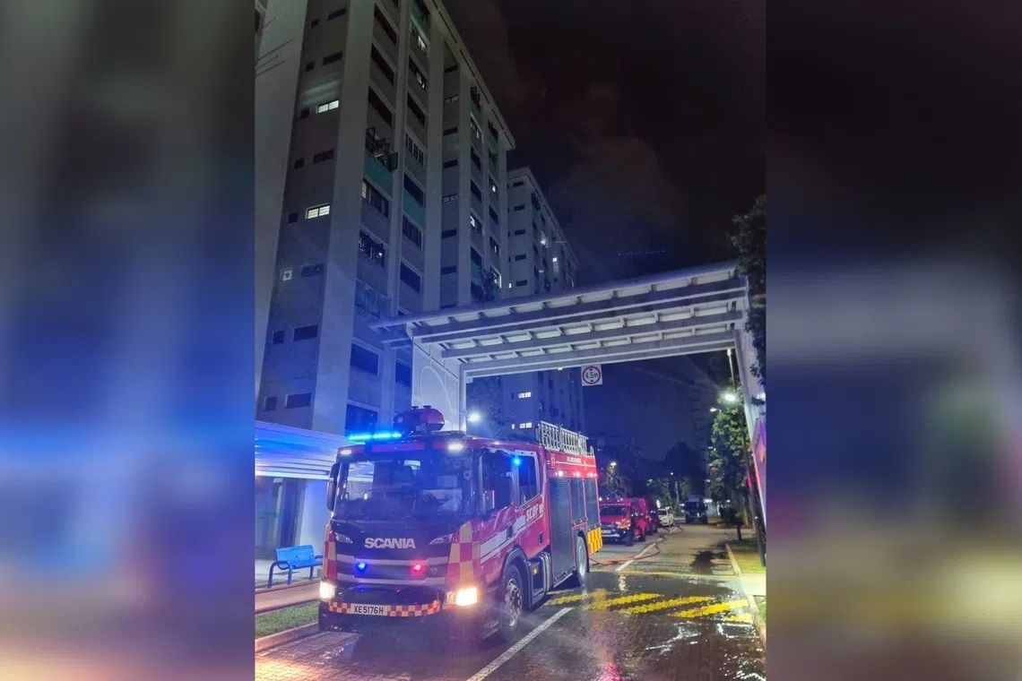 One dead, two firefighters injured in Clementi HDB blaze; investigation underway