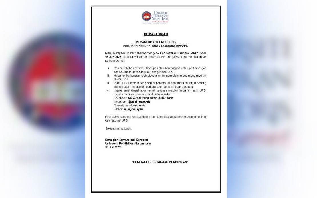 UPSI Distances Itself From Viral 'New Muslim' Registration Poster