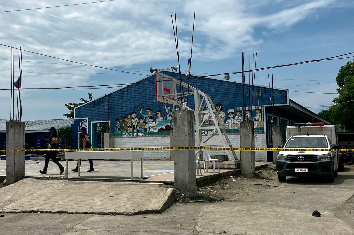 Two teenage students arrested after shooting rampage at Philippine high school kills three