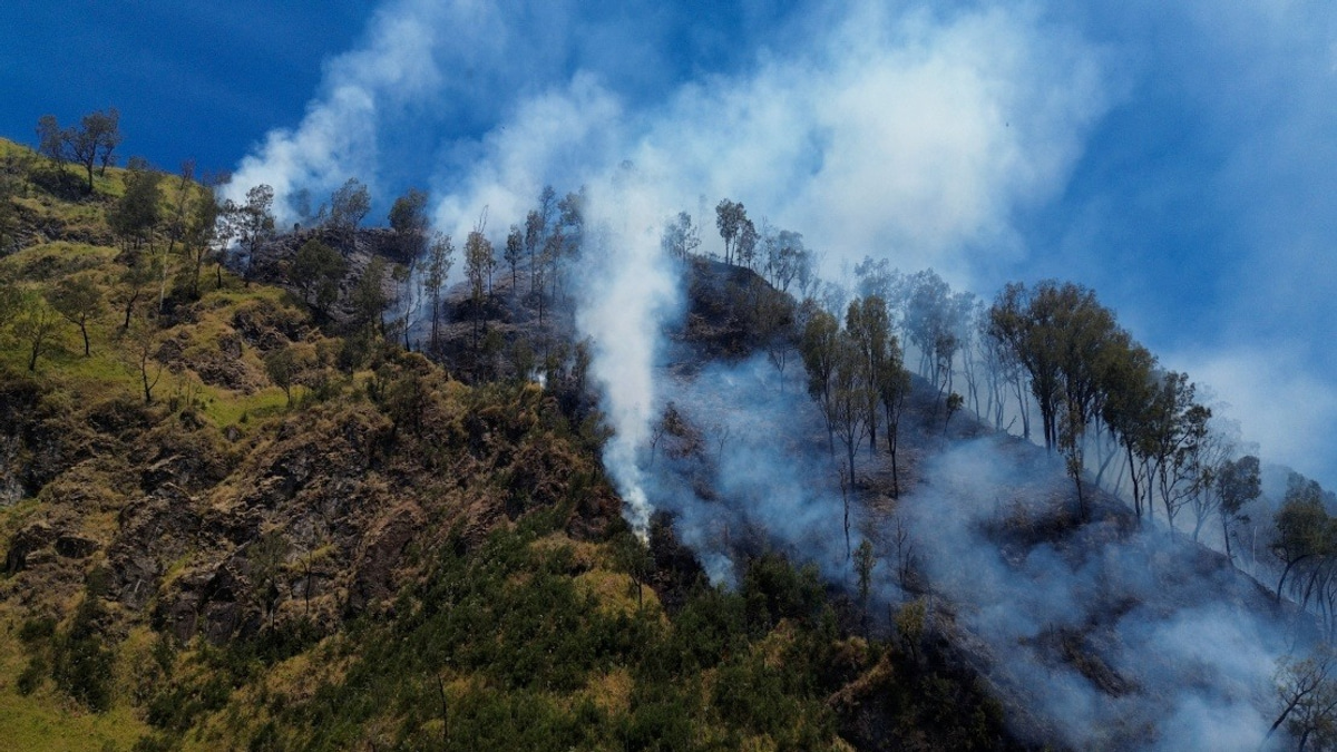 Indonesia Closes Mount Bromo to Tourists as Wildfire Engulfs East Java Landmark