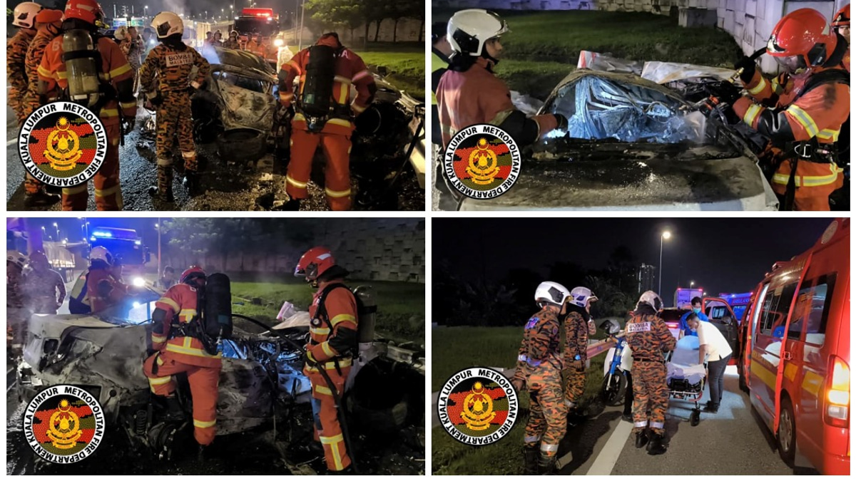 Two University Students Die in DUKE Expressway Crash; Vehicle Engulfed in Flames