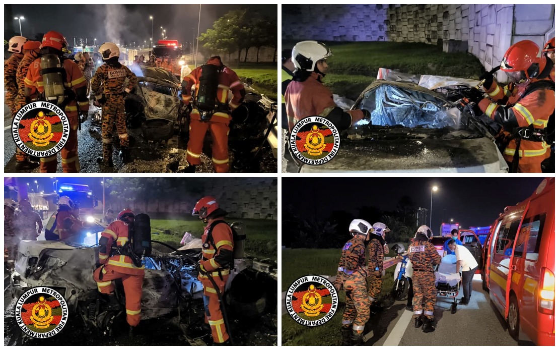 Two University Students Die in DUKE Expressway Crash; Vehicle Engulfed in Flames