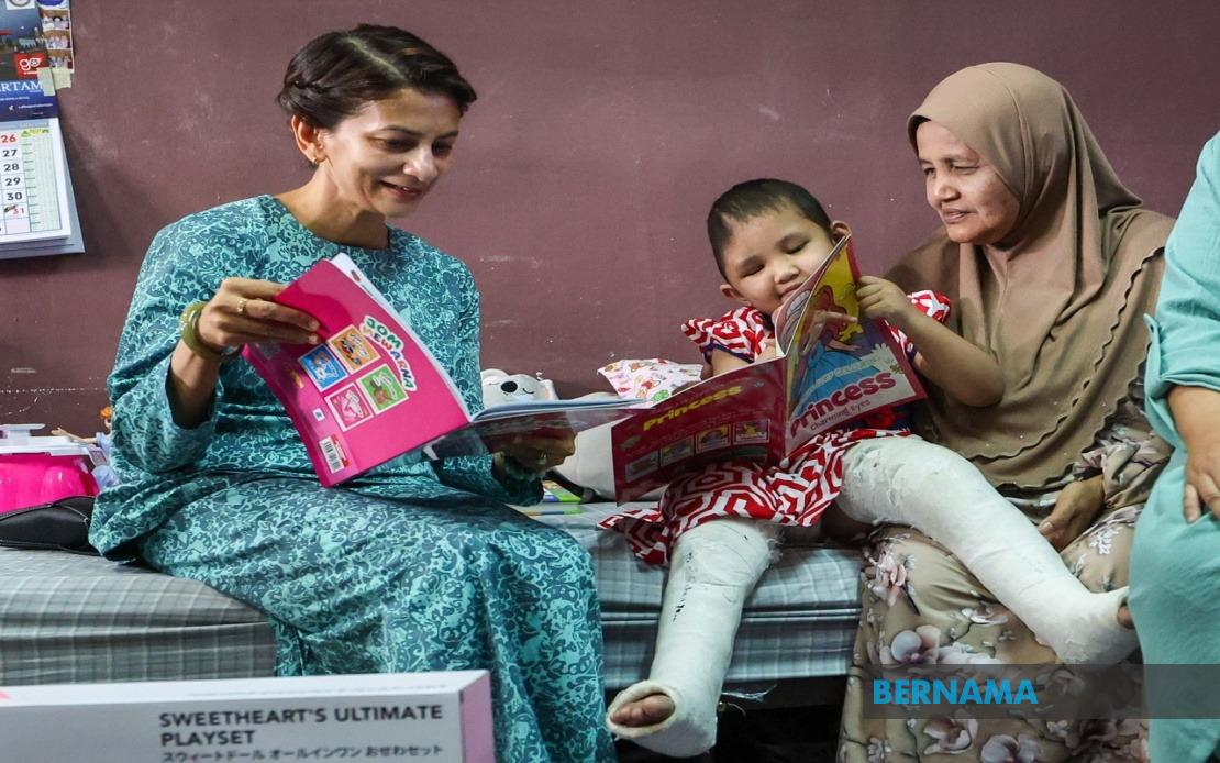 Three-Year-Old Crash Survivor Aulia Sofea Makes Steady Recovery with Royal Support