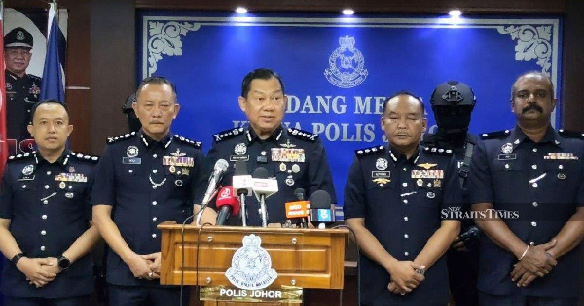 Police Bust Major Drug Ring in Johor, Seize RM3.04m in Methamphetamine and Arrest Eight