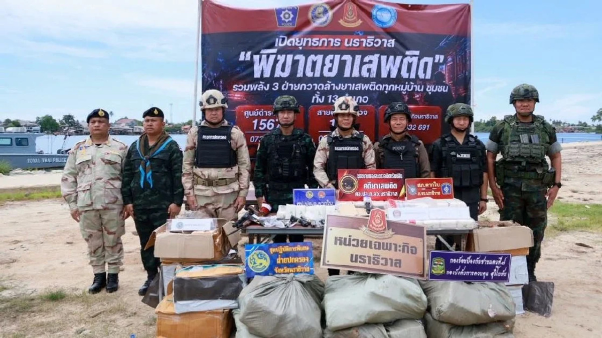 Thai Authorities Dismantle Major Drug Ring with Suspected Malaysian Connections