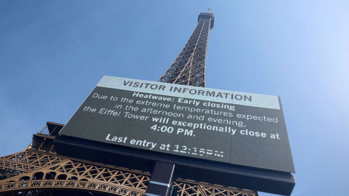 Record Paris heatwave forces early closures of iconic attractions, leaving tourists dismayed