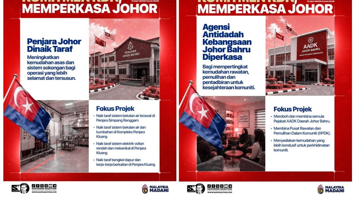 Home Ministry Pledges Major Infrastructure Push Across Johor's Security and Public Services