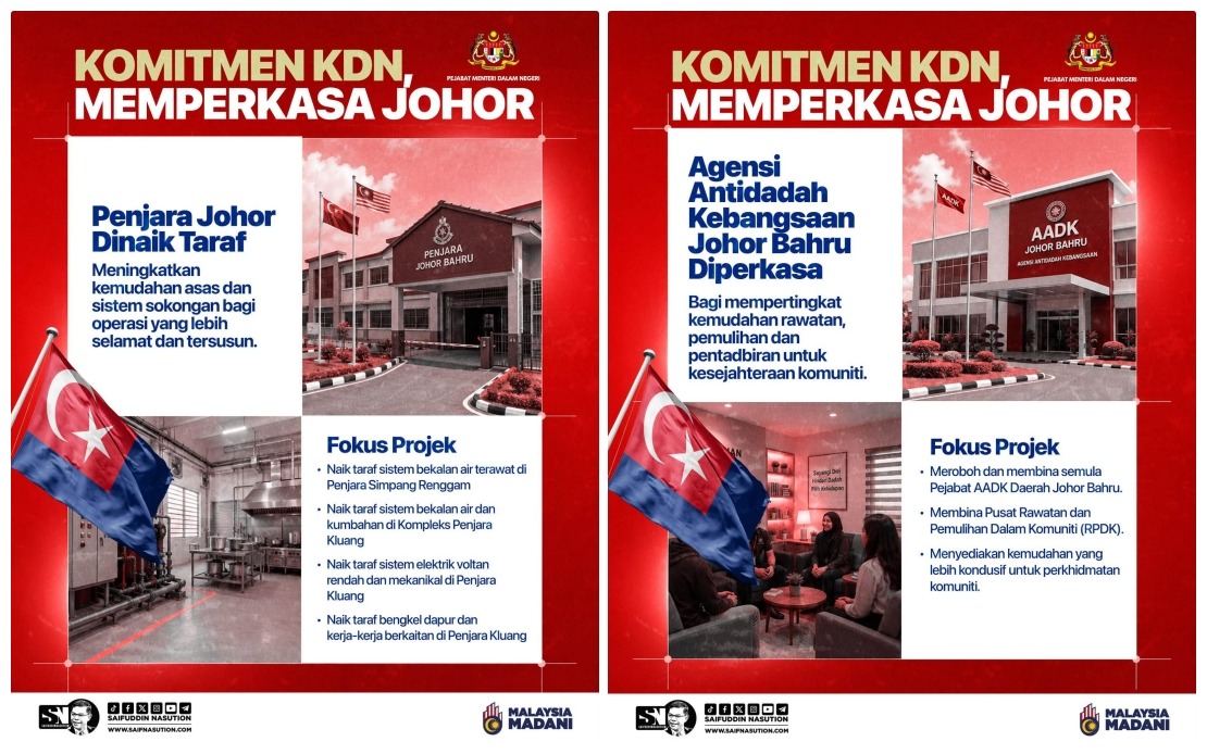 Home Ministry Pledges Major Infrastructure Push Across Johor's Security and Public Services