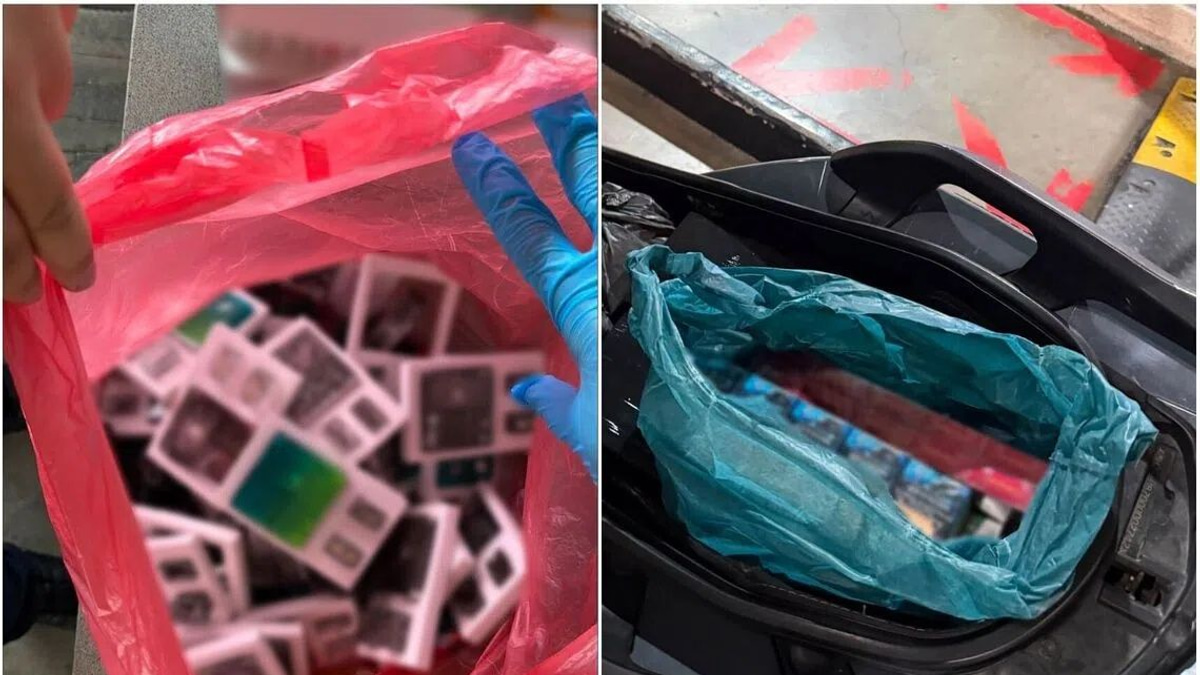 Two riders held at Woodlands for smuggling cigarettes and vapes into Singapore