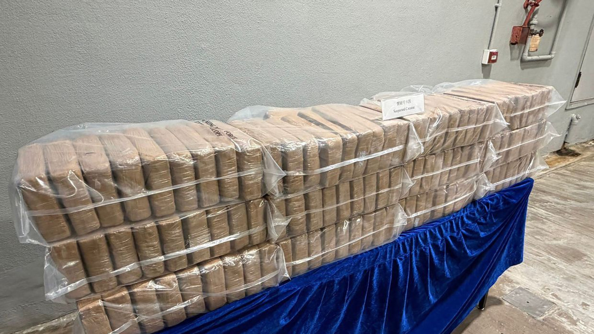 Hong Kong police seize 361kg of cocaine in coordinated yacht raids, marking year's largest trafficking case