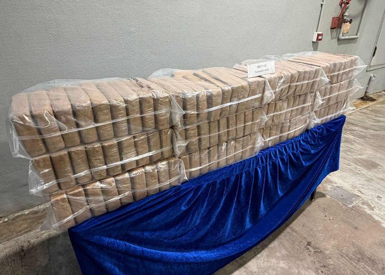Hong Kong police seize 361kg of cocaine in coordinated yacht raids, marking year's largest trafficking case