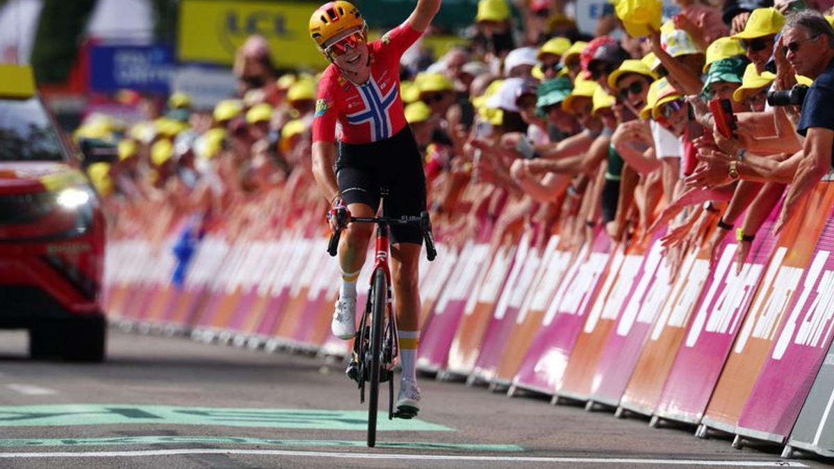 Norwegian cyclist Sigrid Haugset claims maiden Tour de France Femmes stage victory and yellow jersey