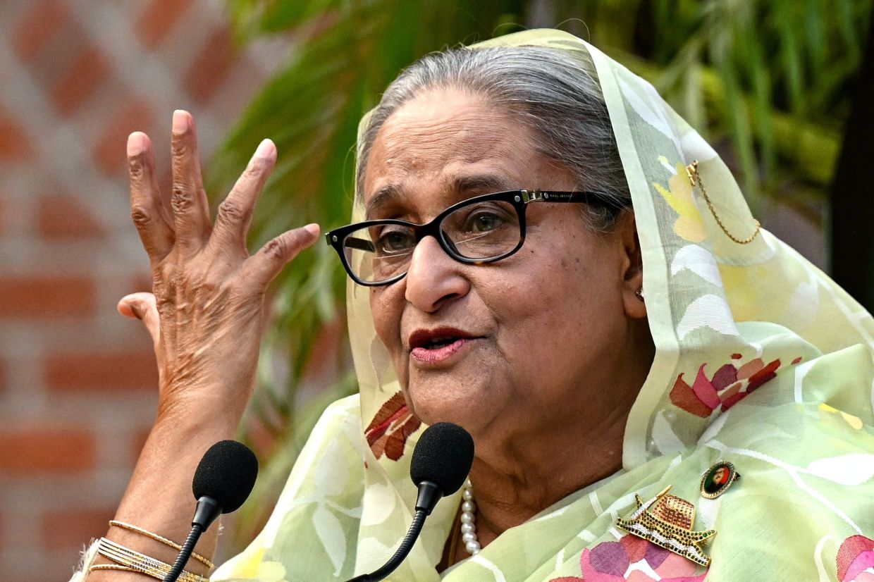 India distances itself from exiled Bangladesh PM's virtual address as Dhaka tightens media restrictions